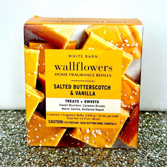 Bath & Body Works Wallflower Refills Salted Butterscotch & Vanilla 2 Pack Refill - Picture 2 of 3